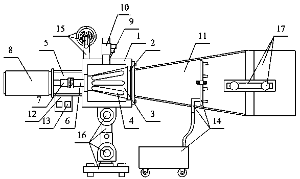 Steam pulse type audio frequency dust removing device and dust removing method