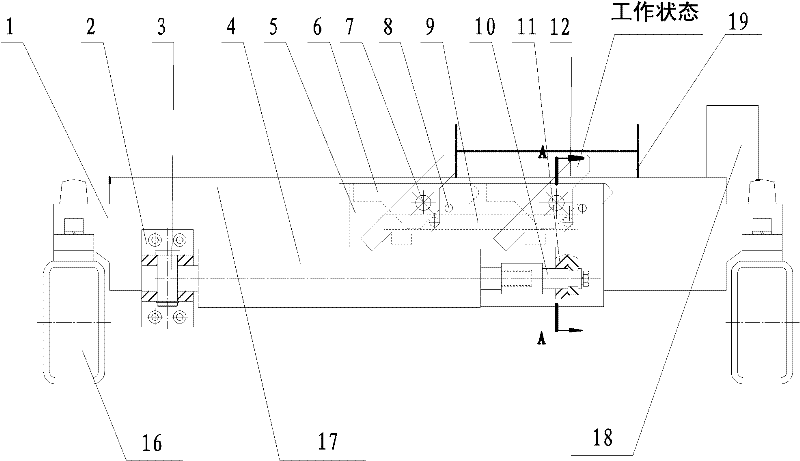 Horizontal pushing mechanism in H section steel production line