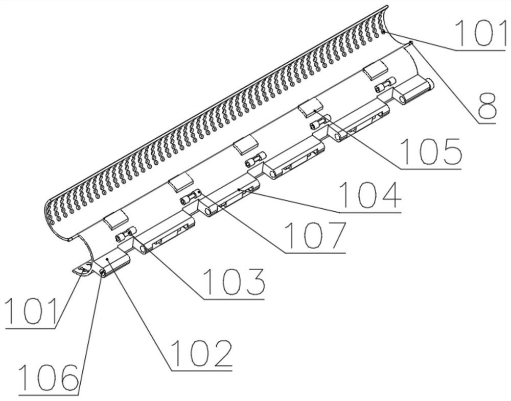 Flexible wave-resistant device of offshore power generation platform