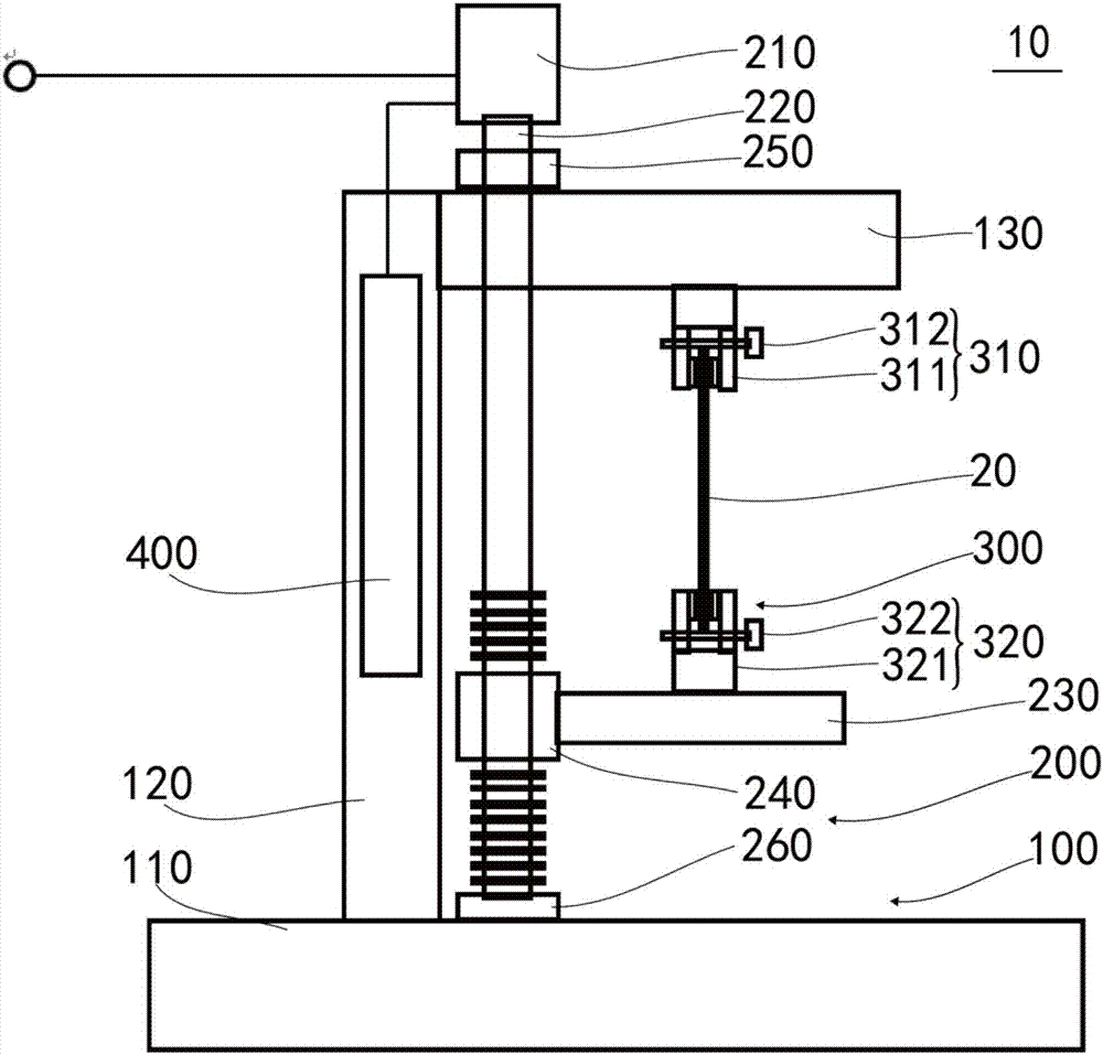 Measuring mechanism for rebound resilience of knitted fabric cut piece