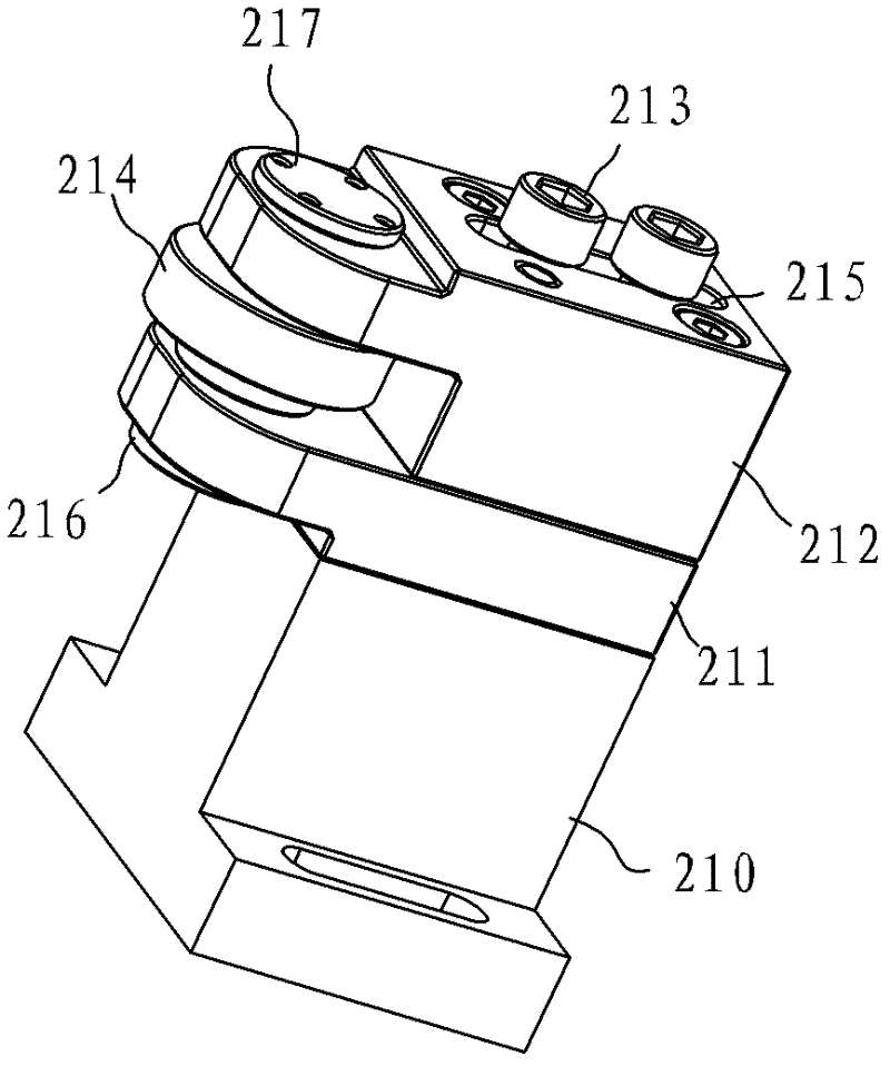Clamp for laser welding of double-metal band saw blade and welding device