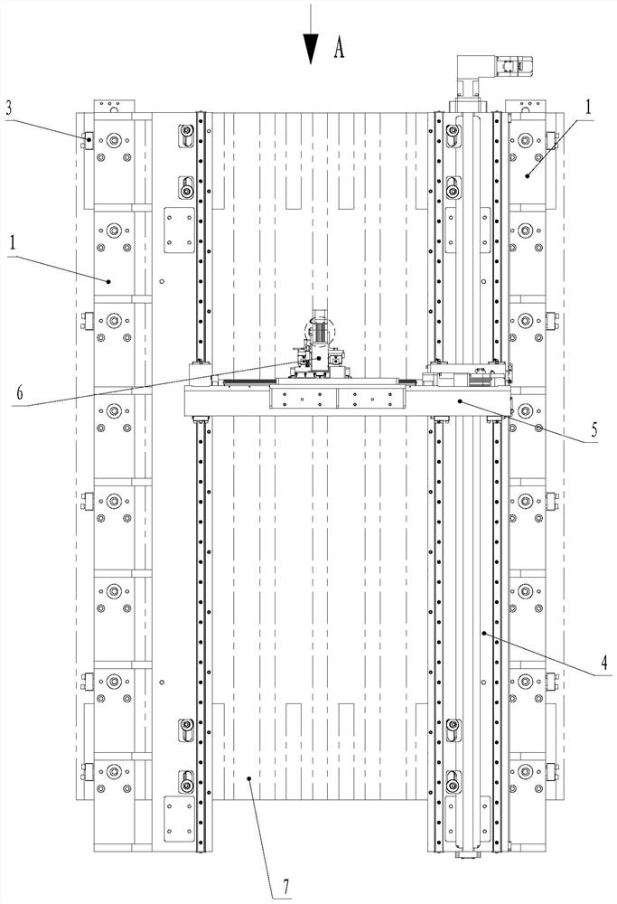 On-site processing method and equipment for generator yoke laminations