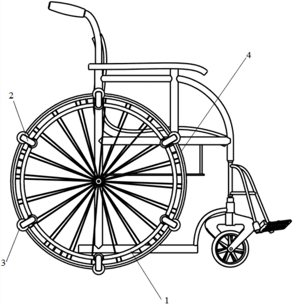 Manual stair climbing wheelchair