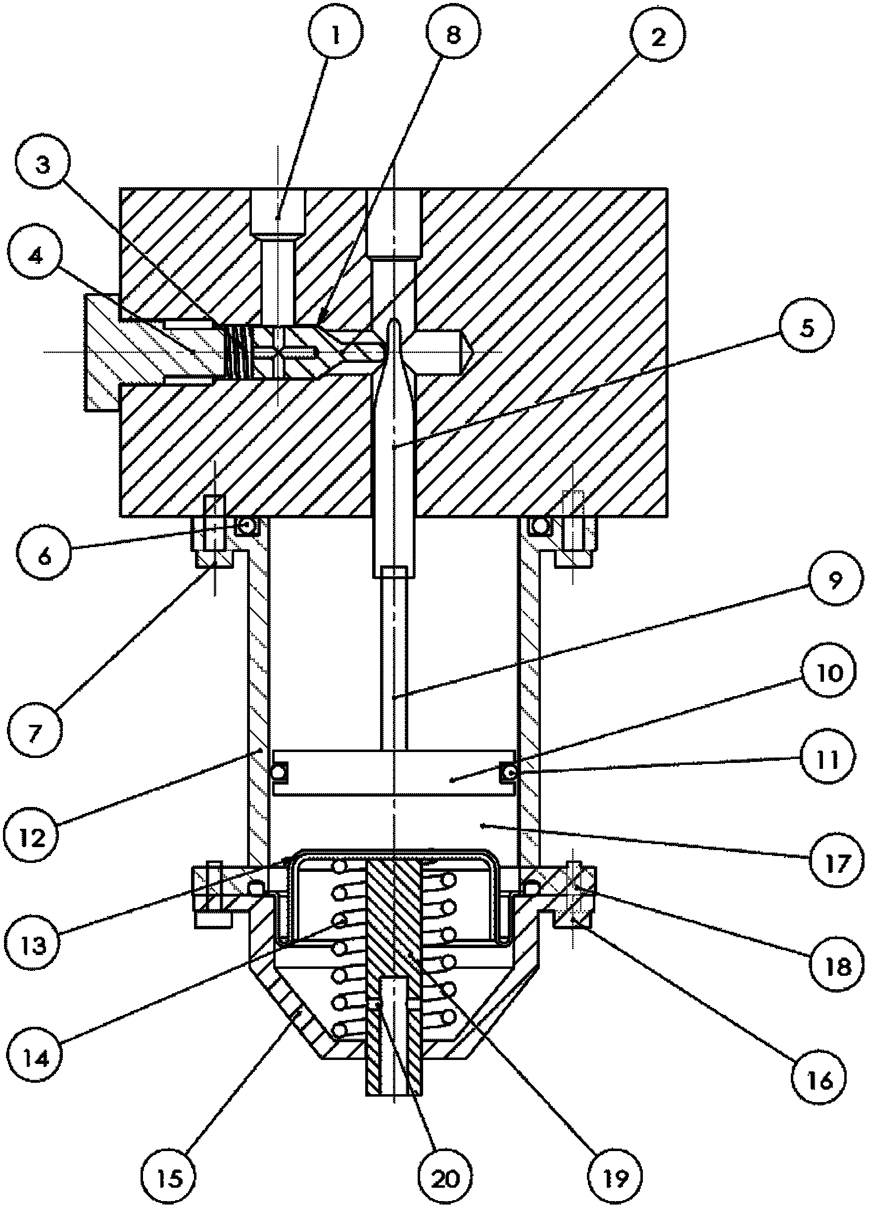 Pressure balance retainer for underwater oil charge system