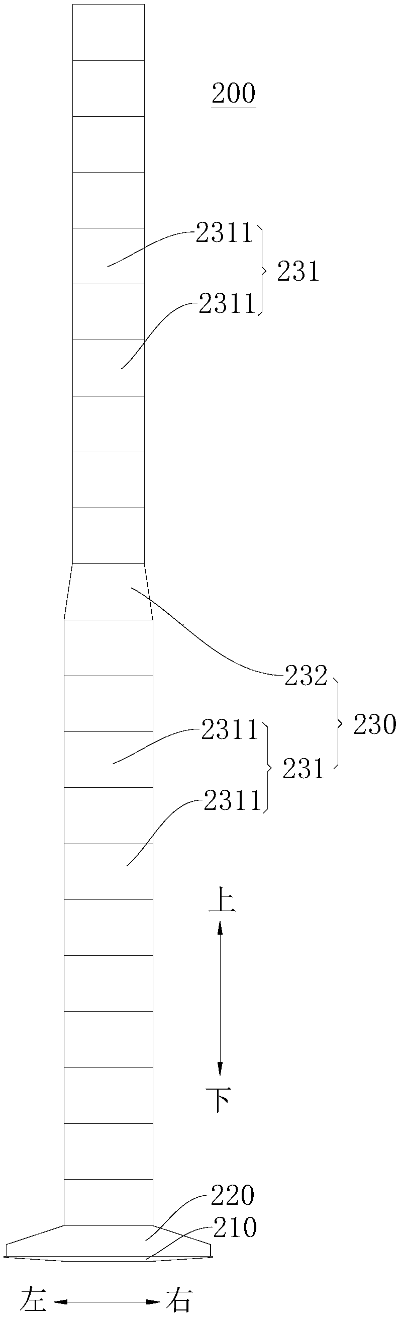 Prestressed anchoring conversion structure for tower drum construction and anchoring method thereof