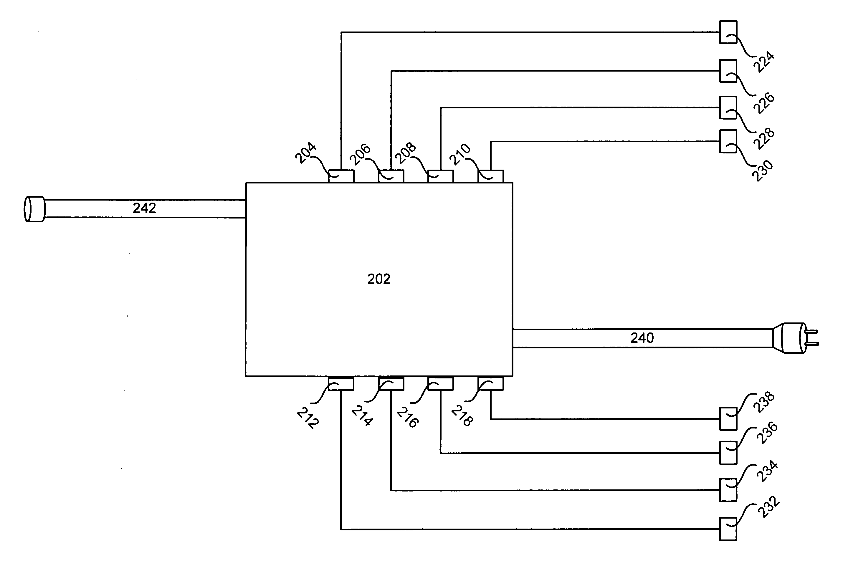 Connector arrangements on a power supply unit