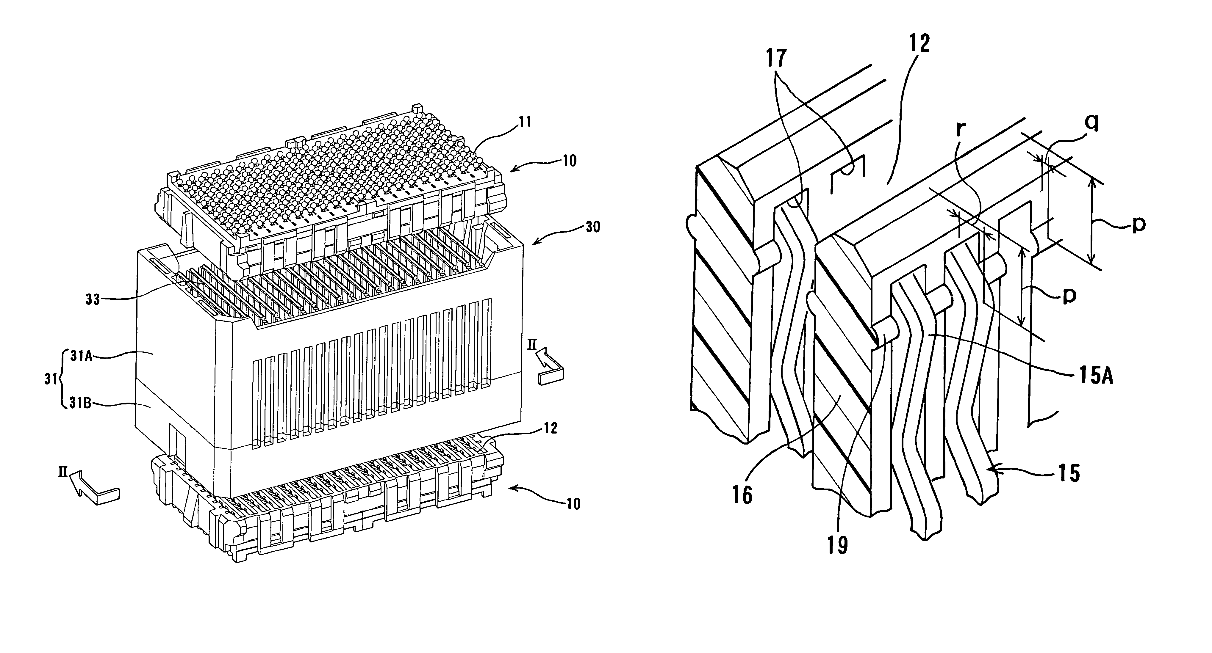 Board electrical connector, and electrical connector assembly having board electrical connector and middle electrical connector
