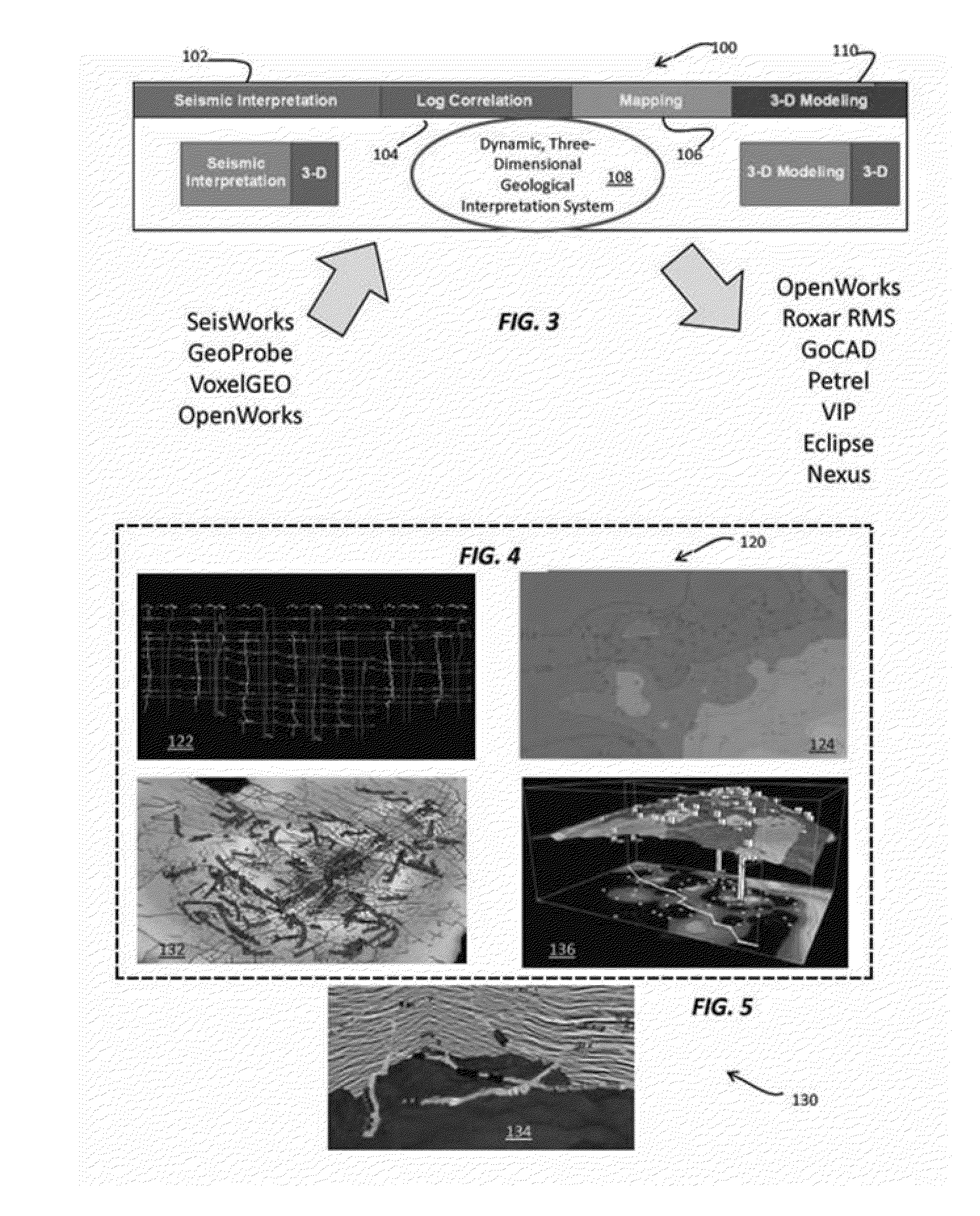 Method, system and computer readable medium for scenario mangement of dynamic, three-dimensional geological interpretation and modeling