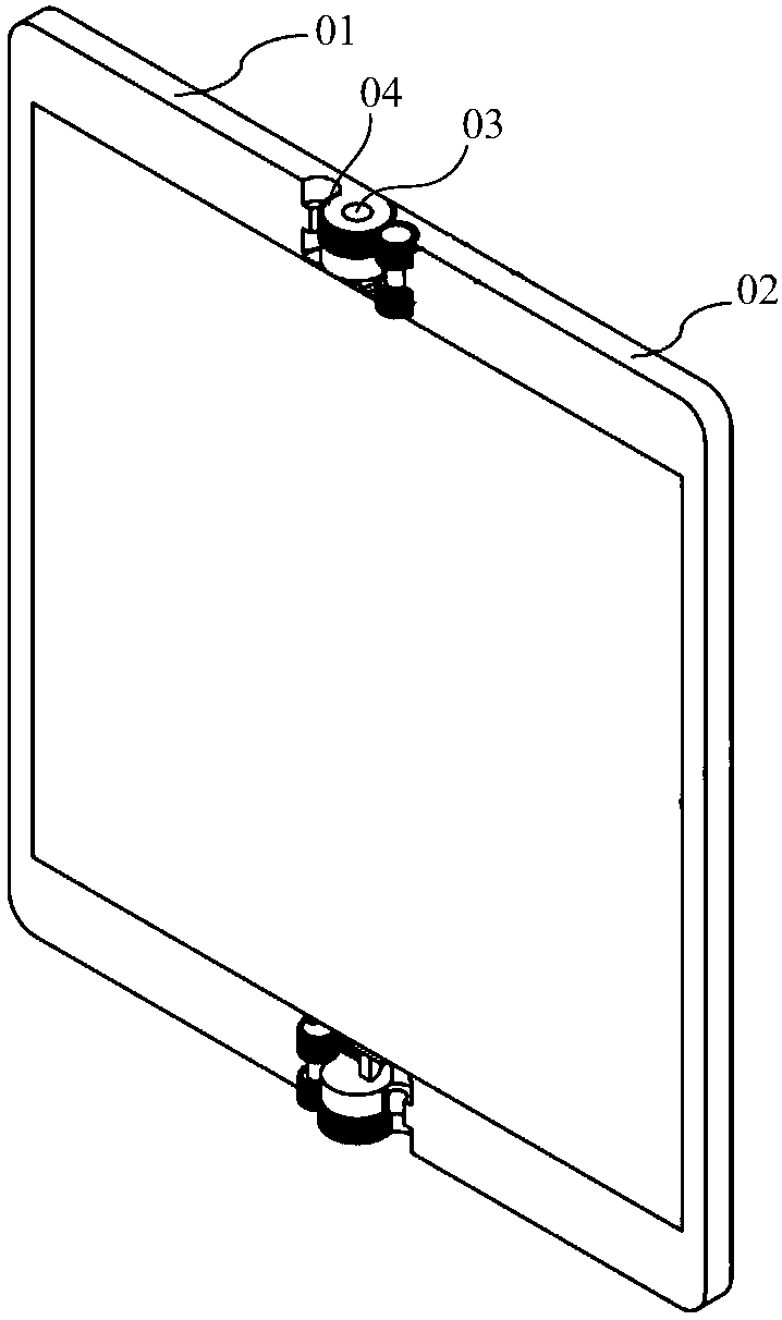 Hinge member, terminal equipment and folding mechanism of same