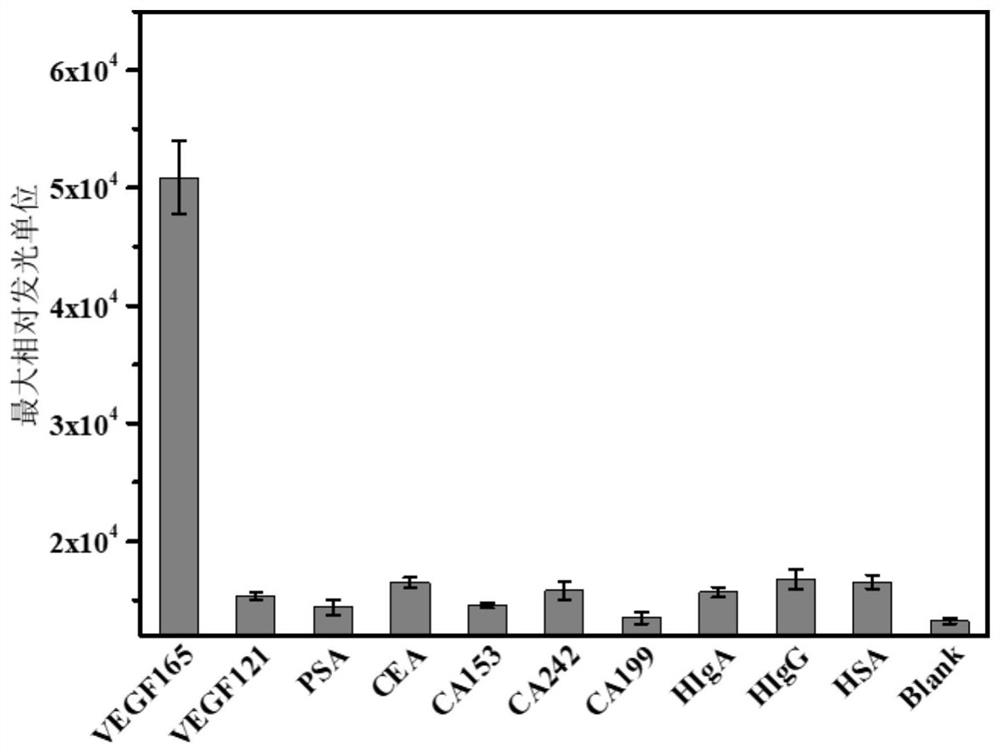 Short peptide, detection kit and method for detecting vascular endothelial growth factor