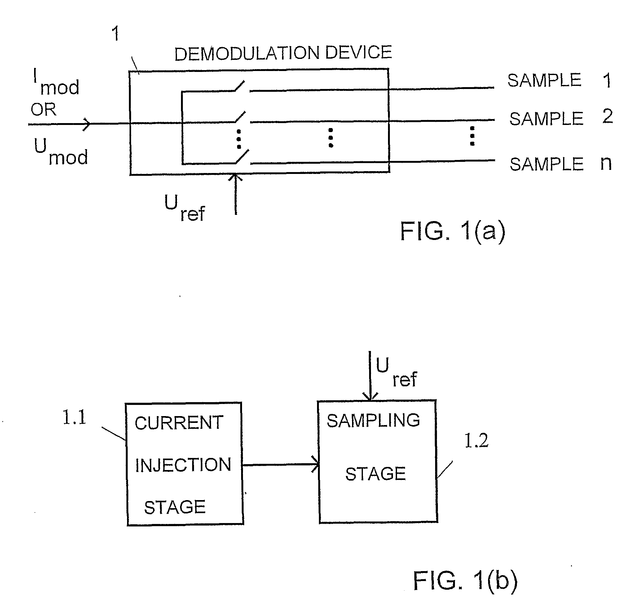 Device and Method for the Demodulation of Modulated Electric Signals