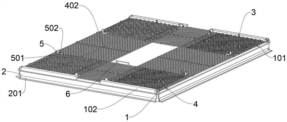 Foldable carrying net cage structure based on marine transportation engineering