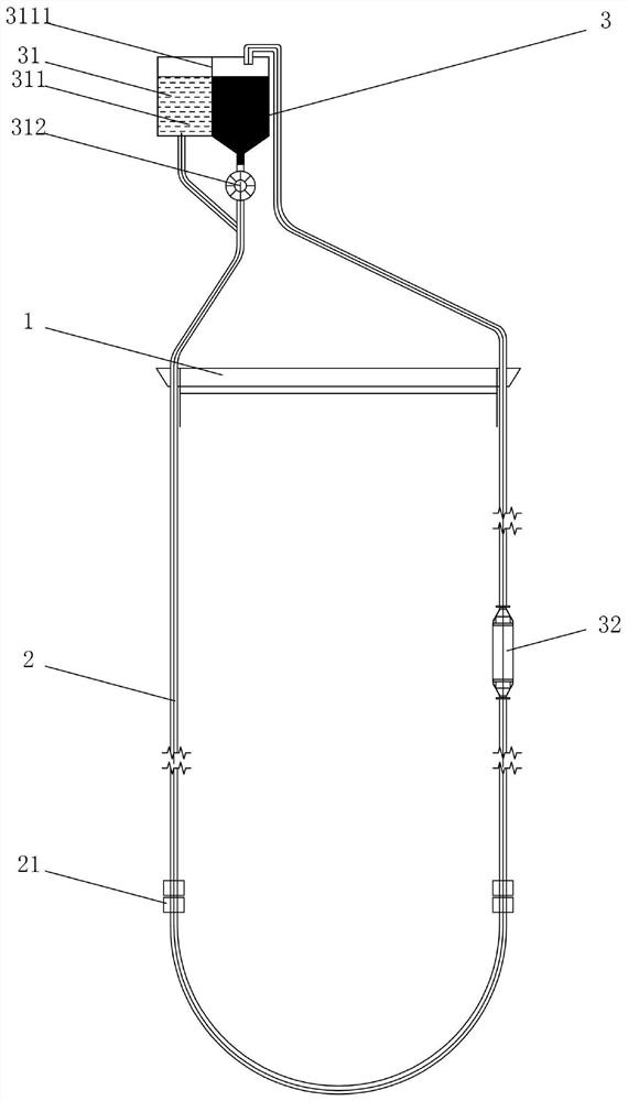 Deep sea mineral product full-hose conveying offshore test system