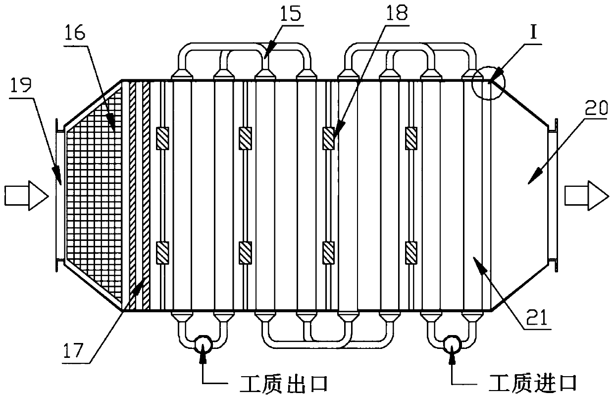Detachable modular anti-wear and dust-removing three-dimensional finned tube heat exchanger