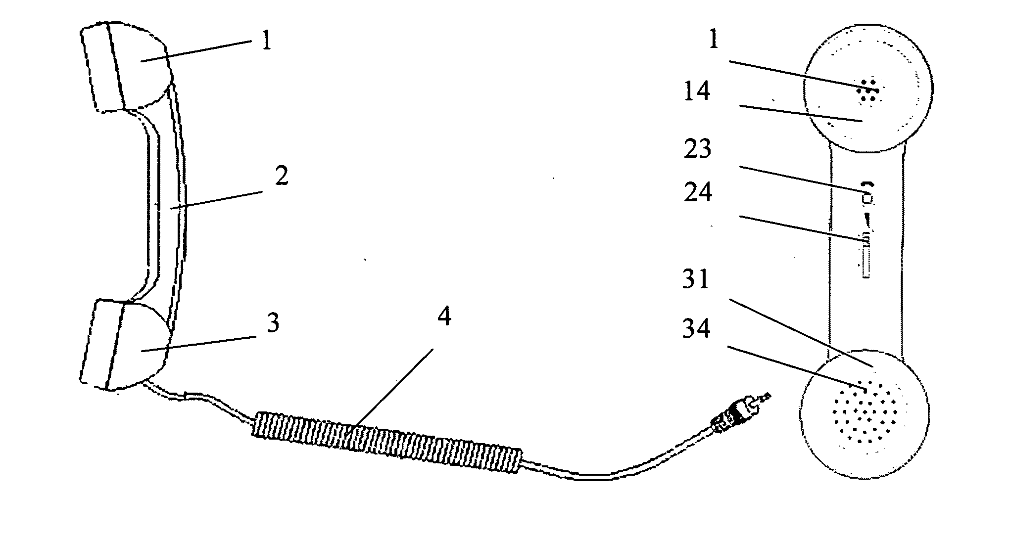 Handset for mobile phone