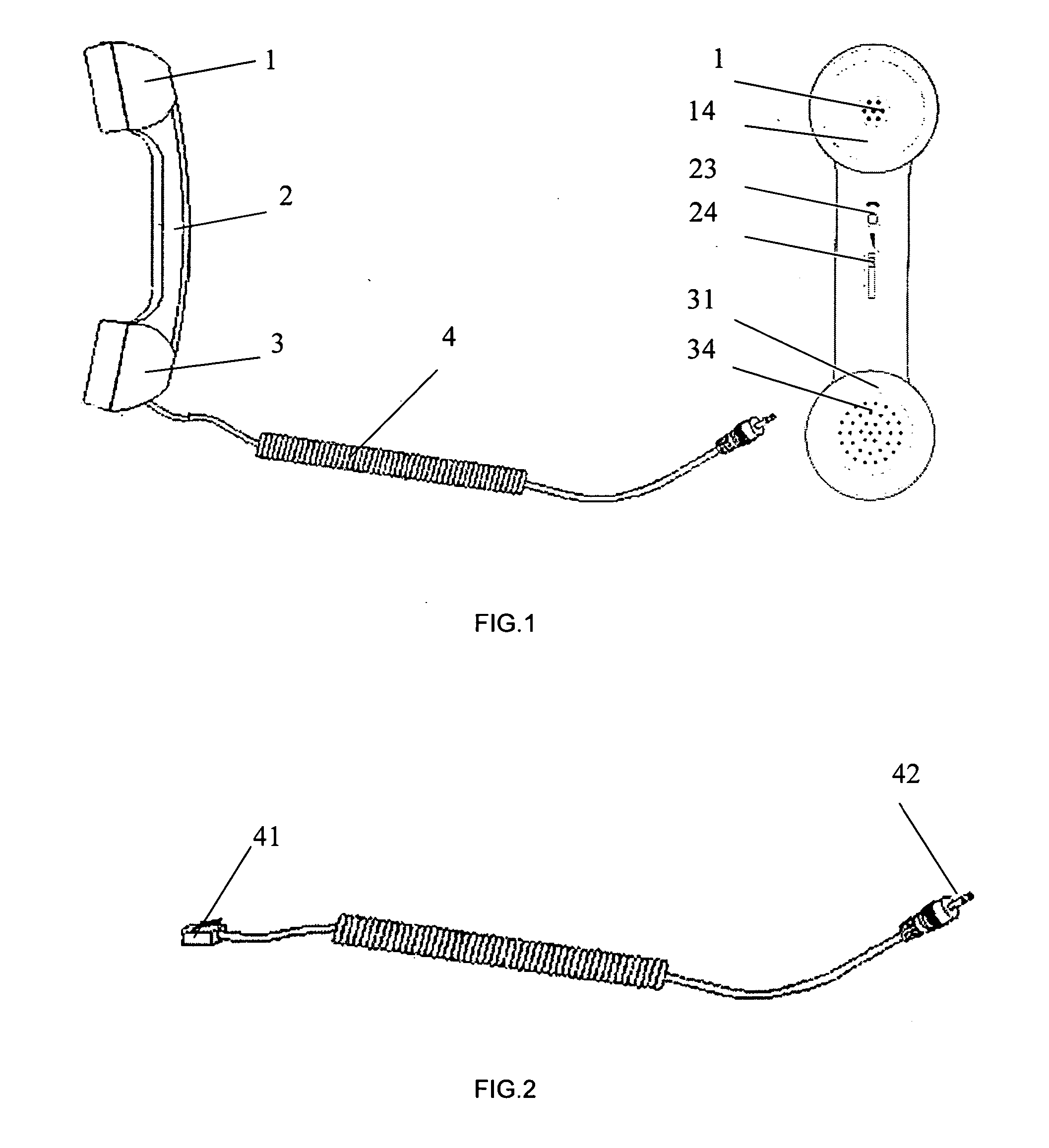 Handset for mobile phone