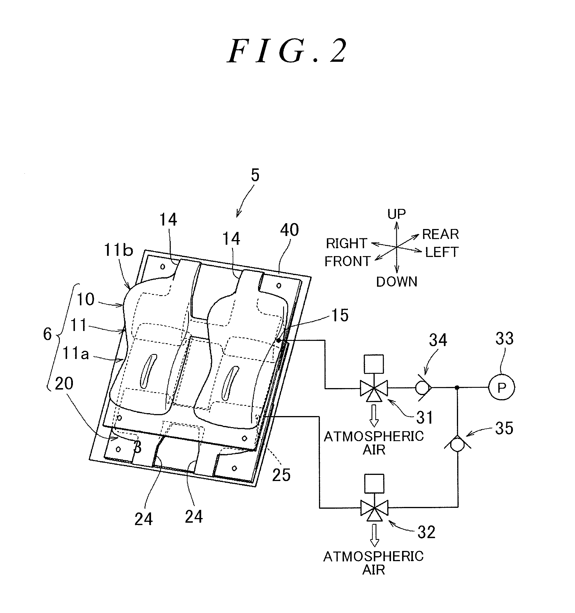 Support device for vehicle seat