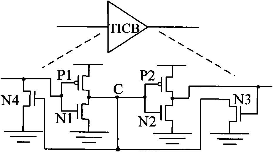 Temperature-insensitive clock buffer and H-shaped clock tree circuit