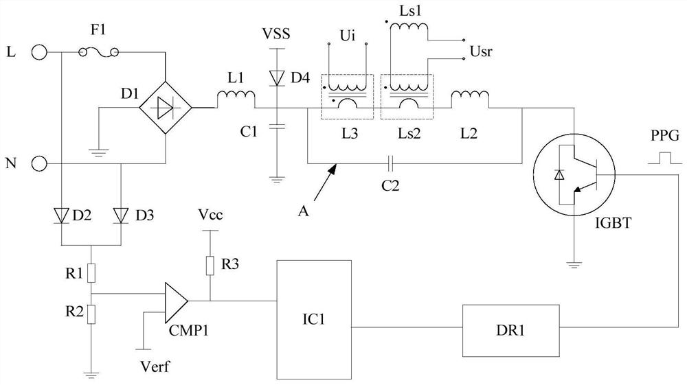 Heating temperature measurement circuit and temperature detection method thereof, cooking device and storage medium