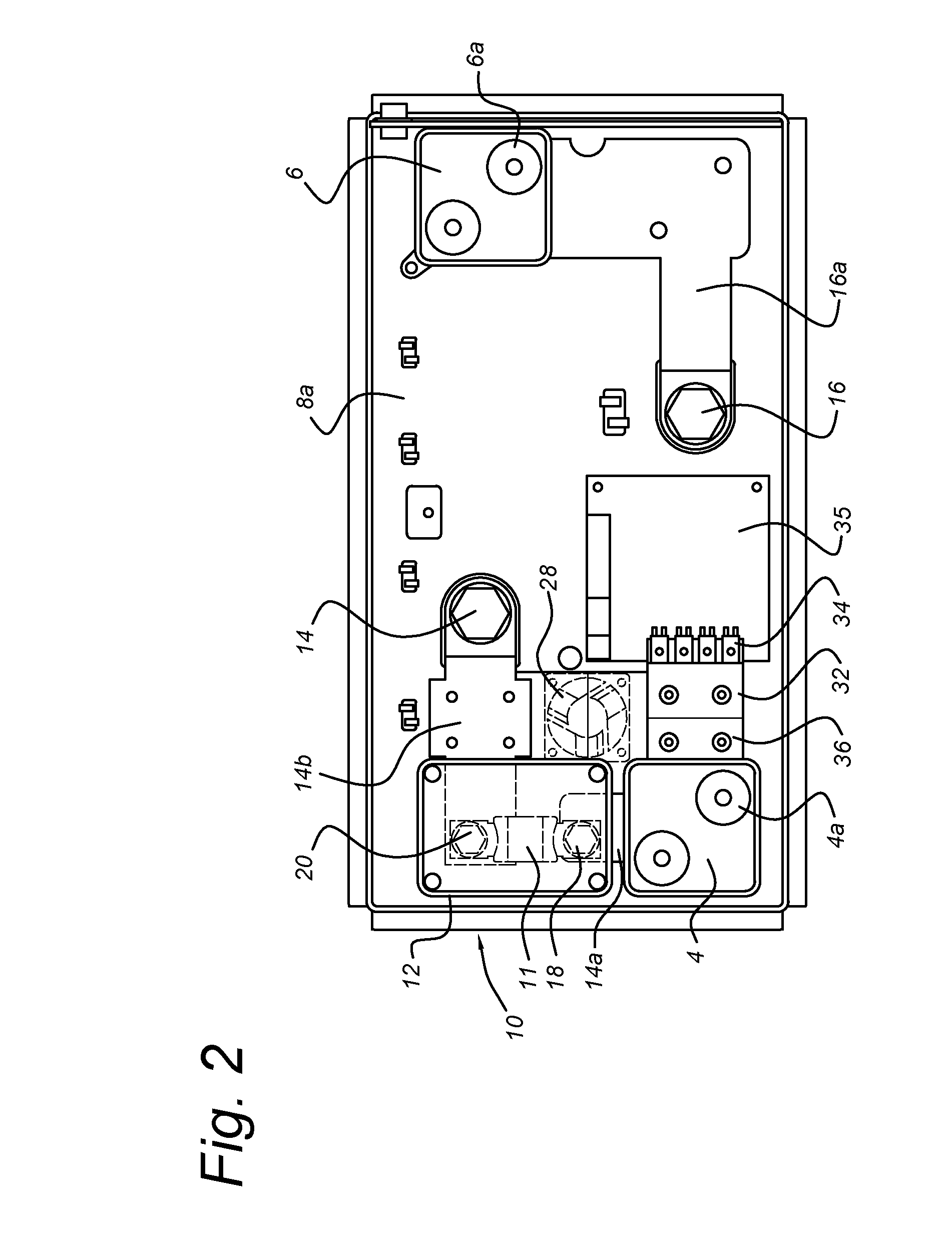 Battery with integrated fuse