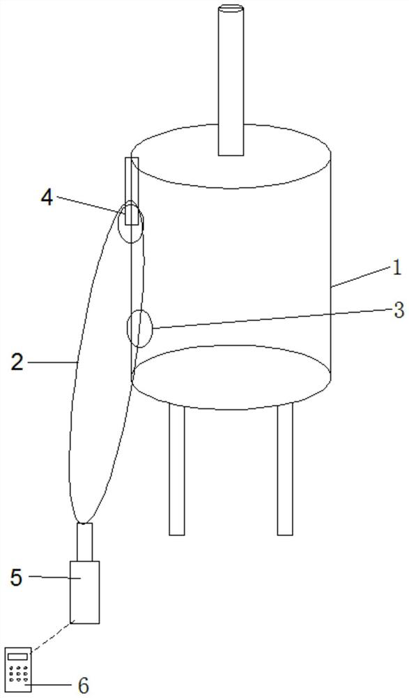 Ash tank with residual ash amount real-time detection function