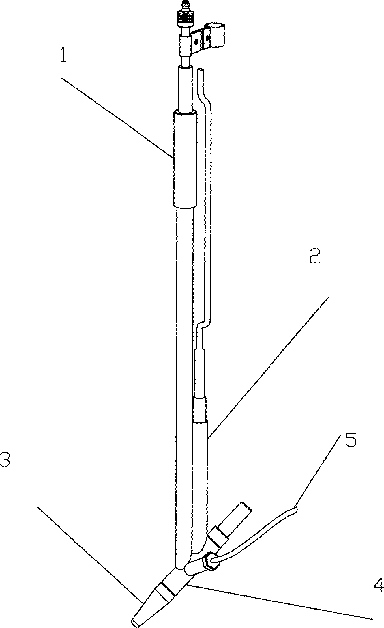 Glue line heating device of zigzag veneer longitudinal splicer