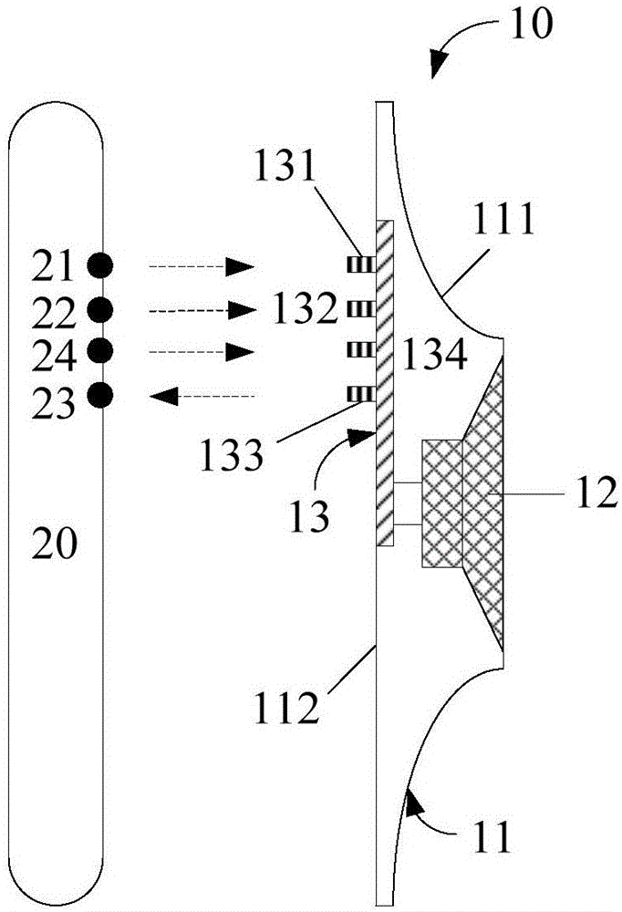 Externally connected loudspeaker component and audio device
