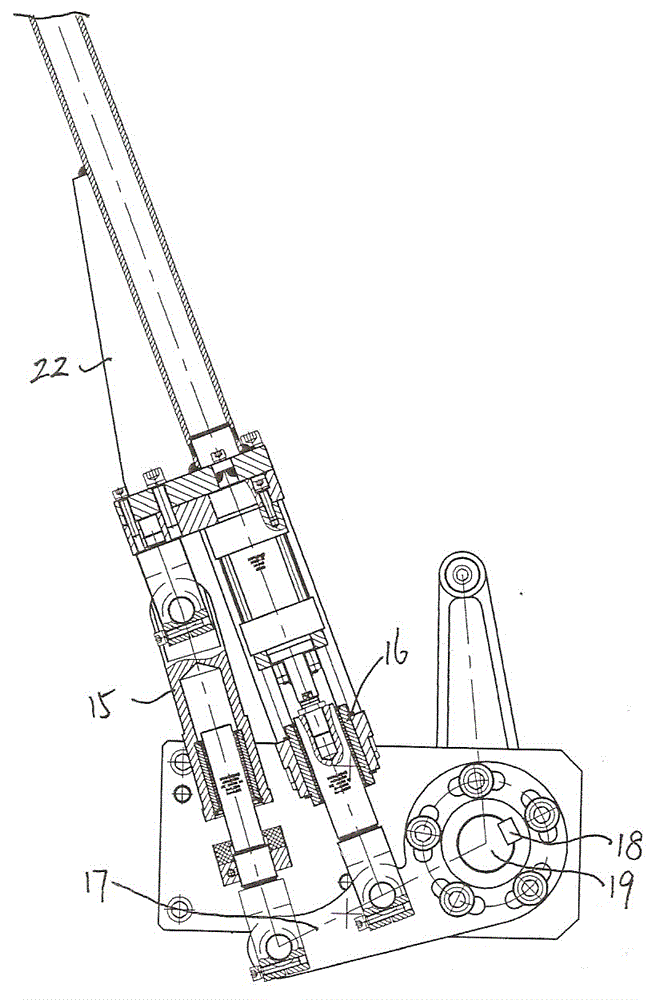 Step pitch changing mechanism