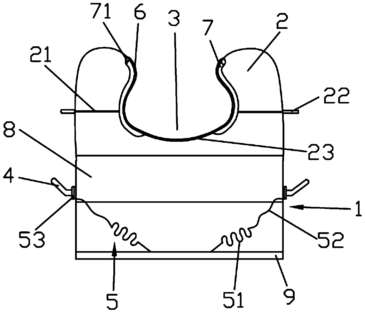 Supporting pad capable of shaping heel part