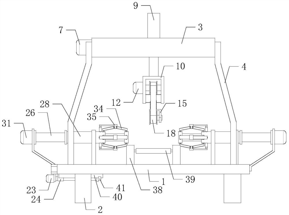 Surface deburring equipment for vehicle-mounted steering oil cylinder