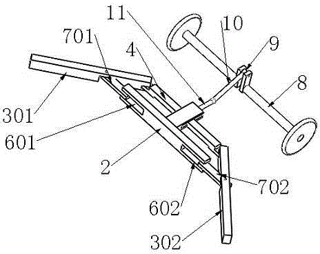 Hukou annexed garbage collection and cleaning device