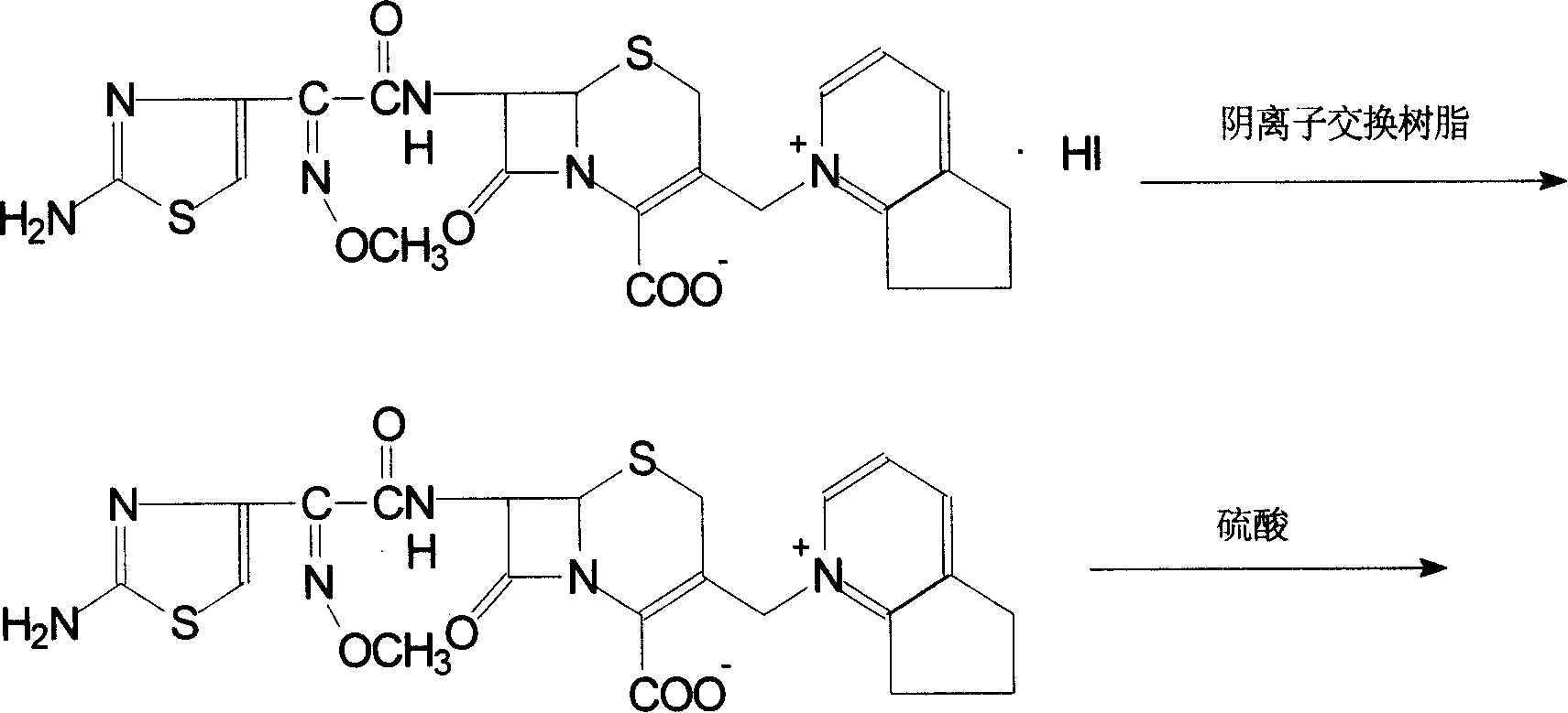Method of preparing cefpirome sulfate
