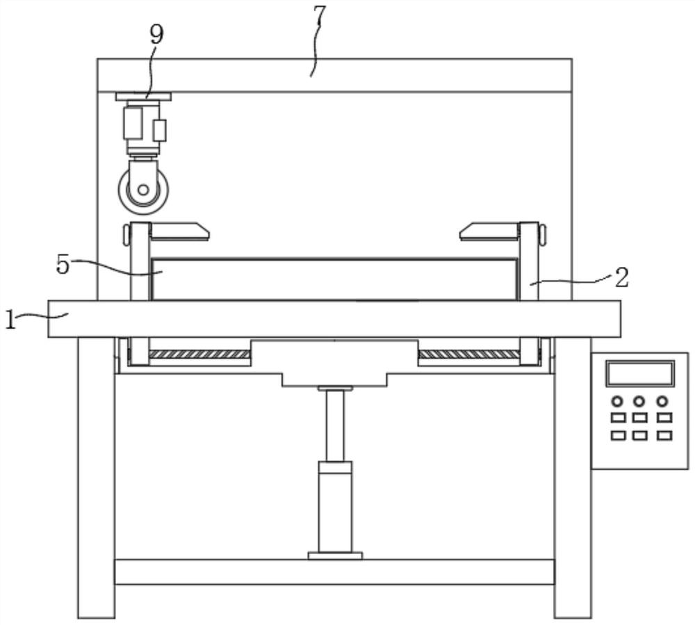 Synthetic resin tile cutting device with rapid positioning function