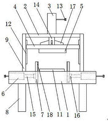 Adjustable punching device applied to workpieces