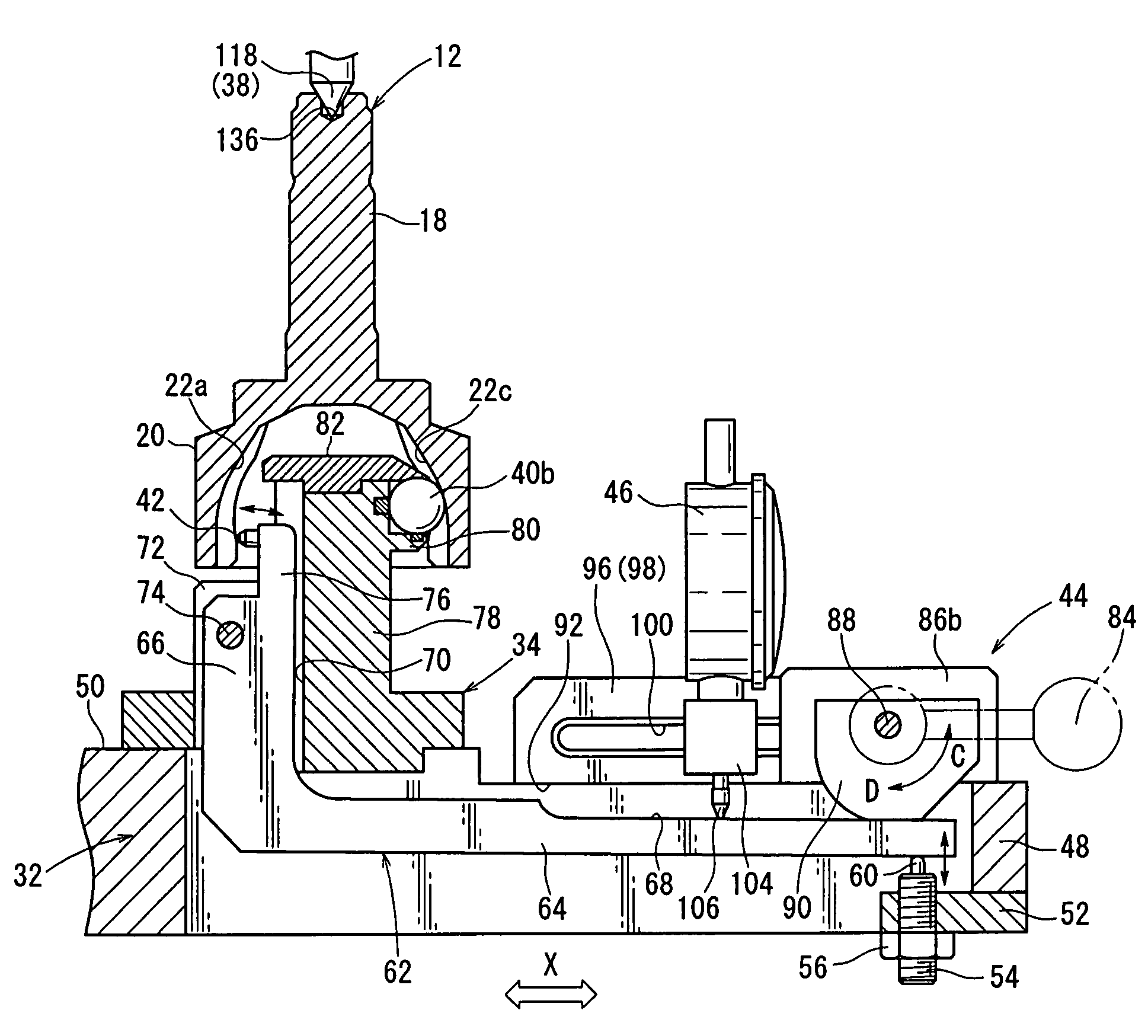 Method and device for measuring dimension of constant velocity joint