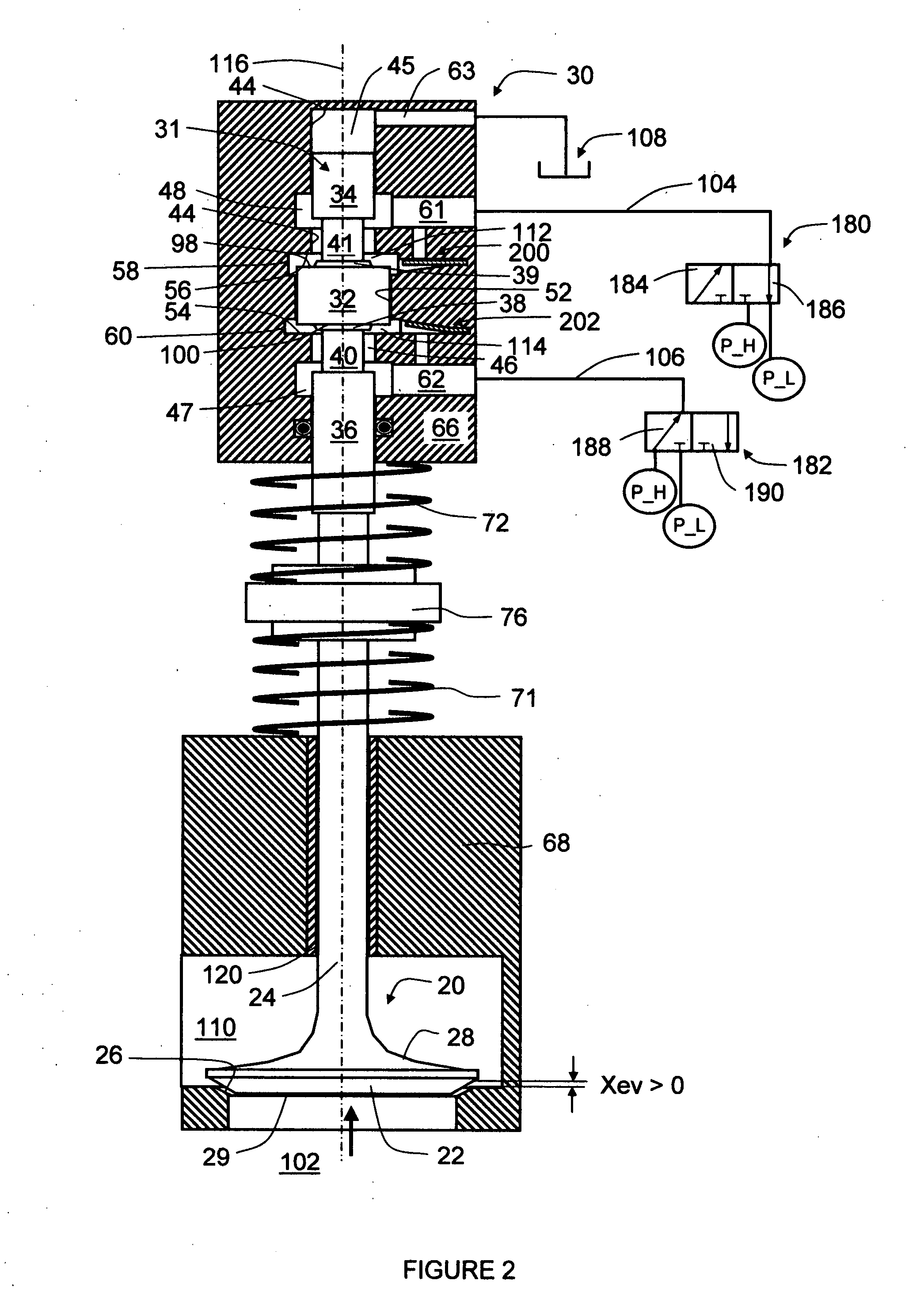 Variable valve actuator with latches at both ends