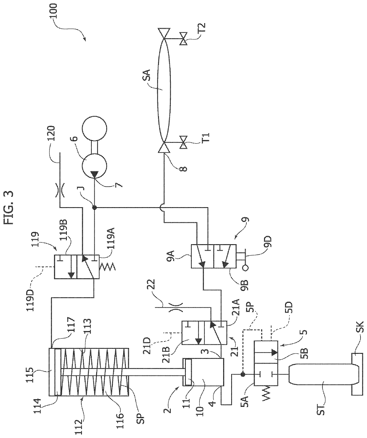 Apparatus for storing a sample of human breath, and corresponding method for storing a sample of human breath