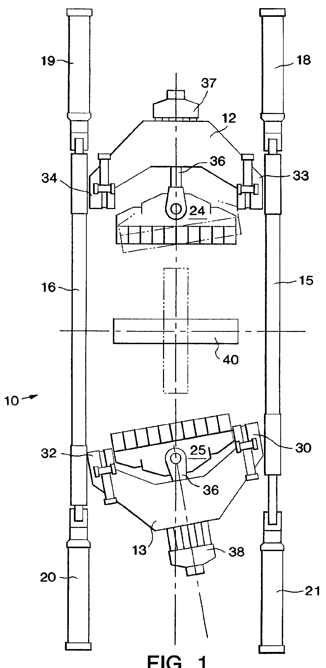 Stretch-forming machine with servo-controlled curving jaws