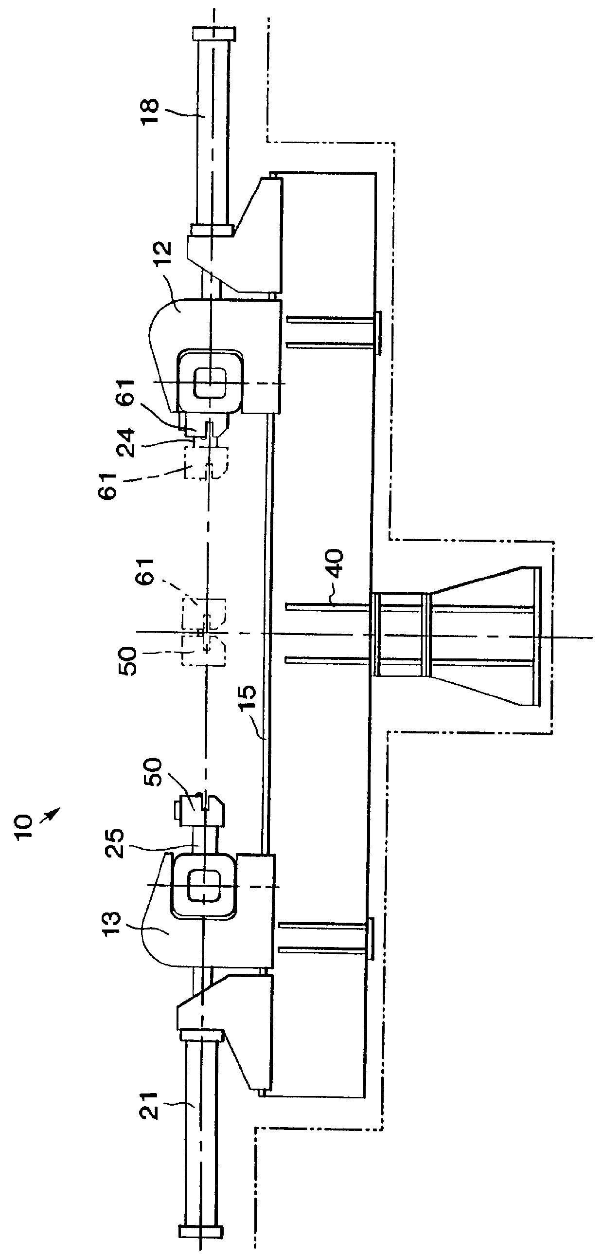 Stretch-forming machine with servo-controlled curving jaws