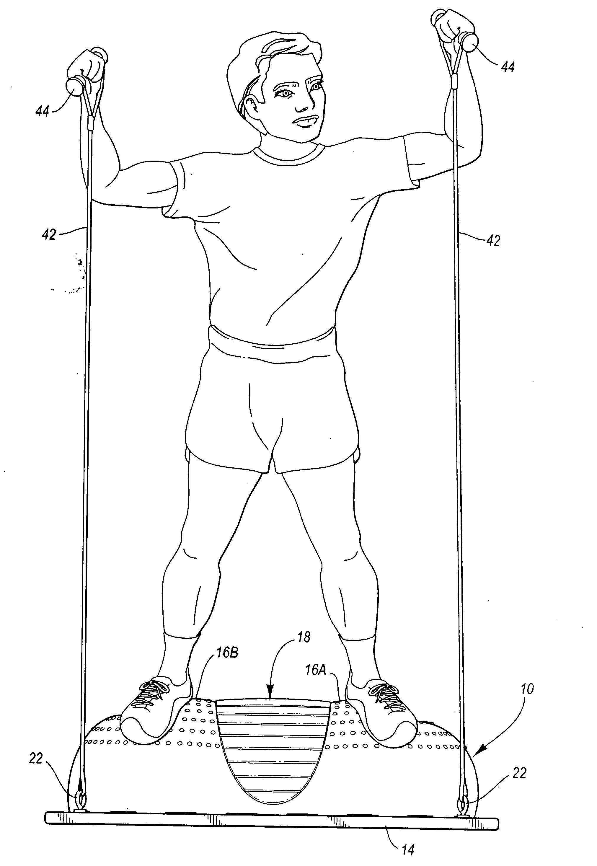 Exercise device with elongate flexible member
