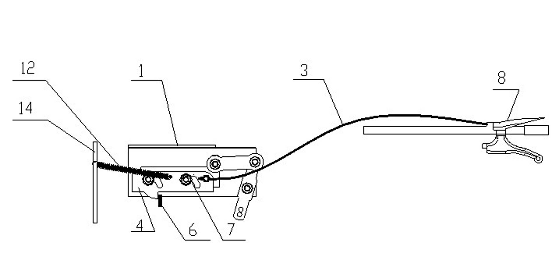 Gear shifting device for hydraulic carrying truck