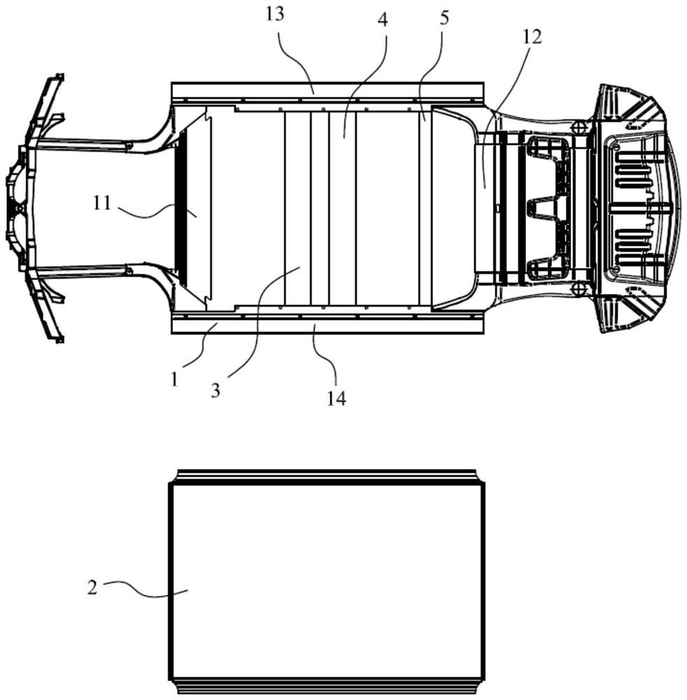 Body structure and automobile