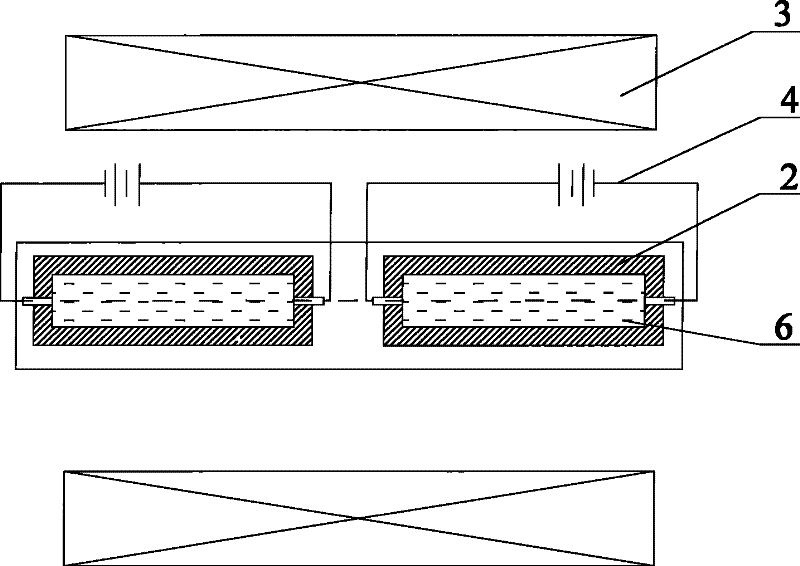 Novel copper and copper alloy plate belt electromagnetism assistant casting method and device
