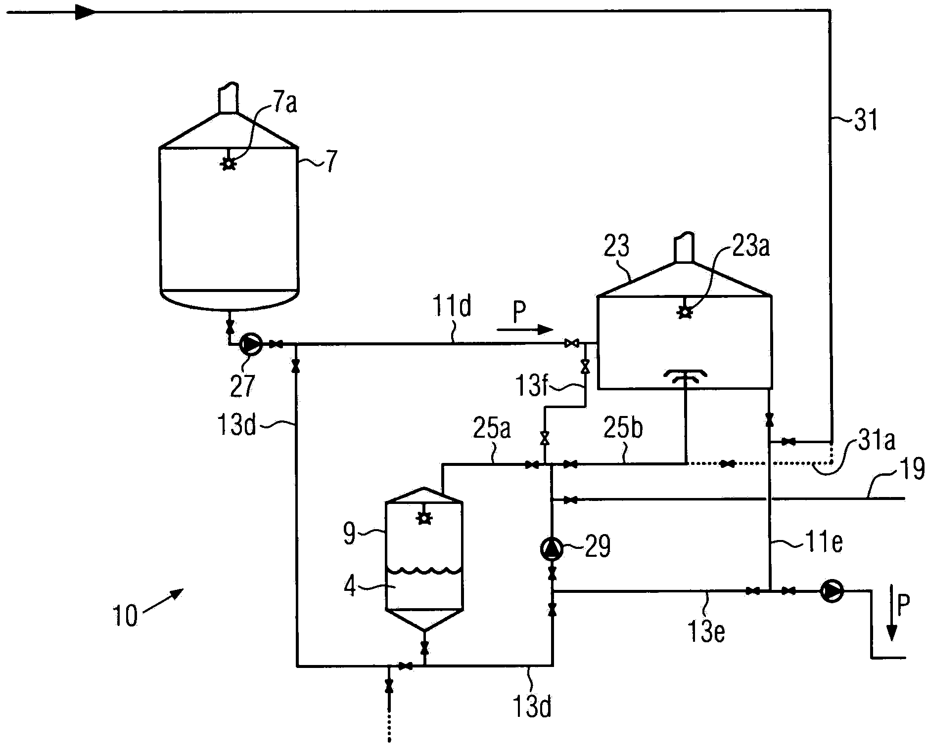 Method and device for conducting media in a brewing system