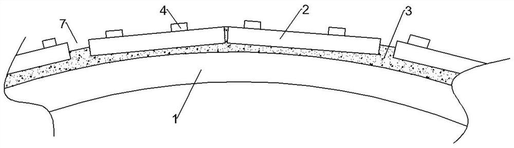 A direct-bonded ceramic patch conveyor belt roller