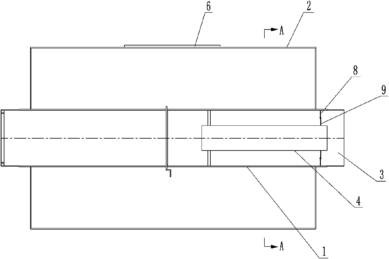 Rotary-cylinder type drying device for drying materials