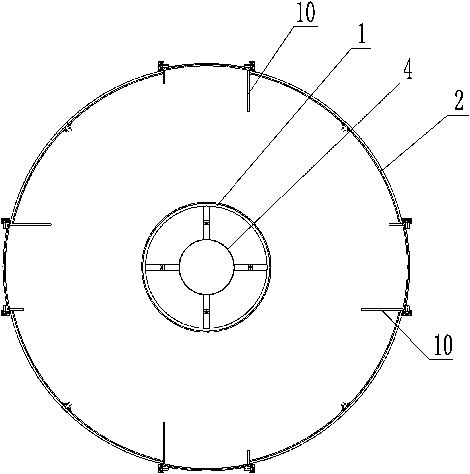 Rotary-cylinder type drying device for drying materials