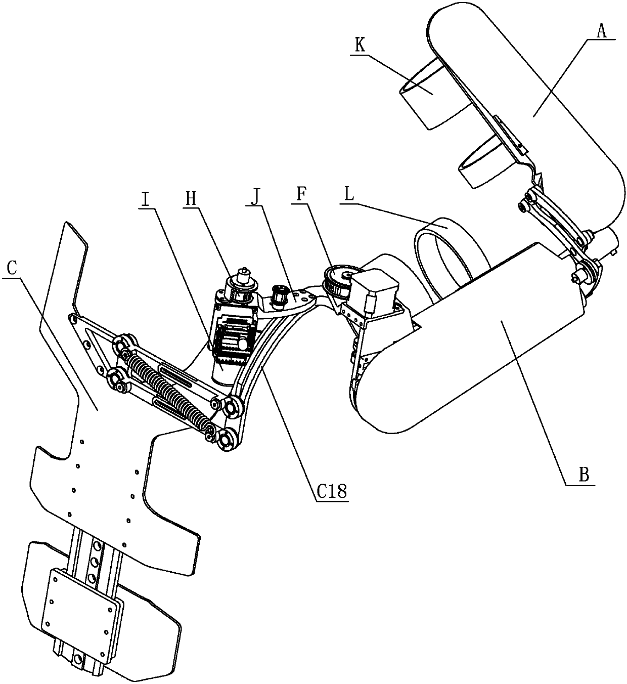 An active-passive mixed upper limb rehabilitation training exoskeleton