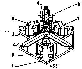 Power head structure of four-corner corner connecting machine