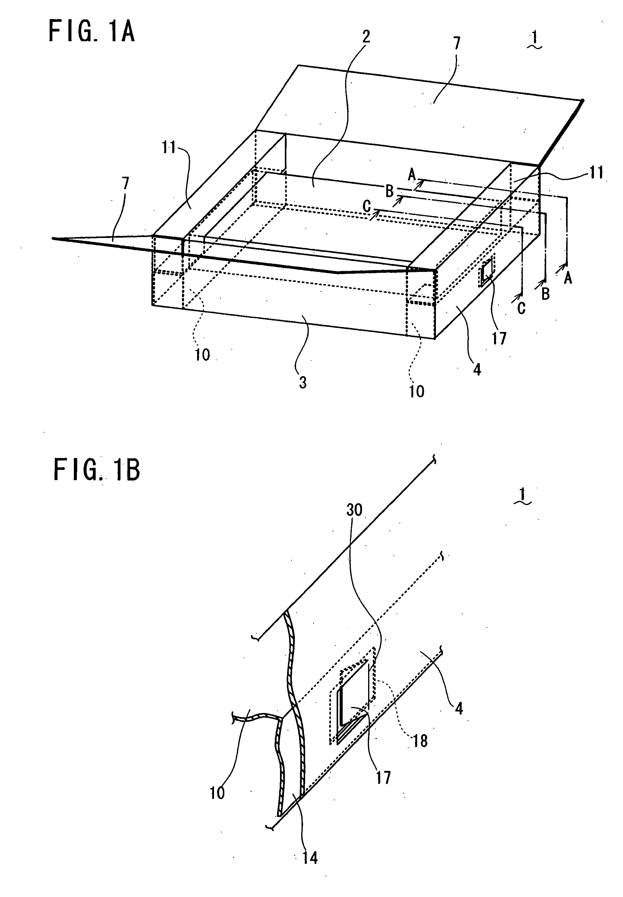 Packing container for electronic instrument